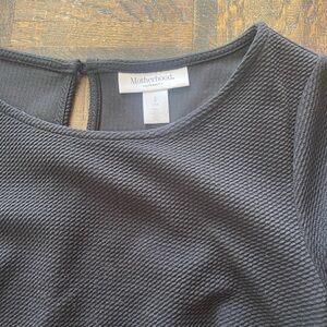 Elegant Maternity Black Business Dress